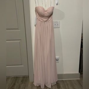 Brand New with Tags Azazie Blushing Pink Jada Strapless Dress